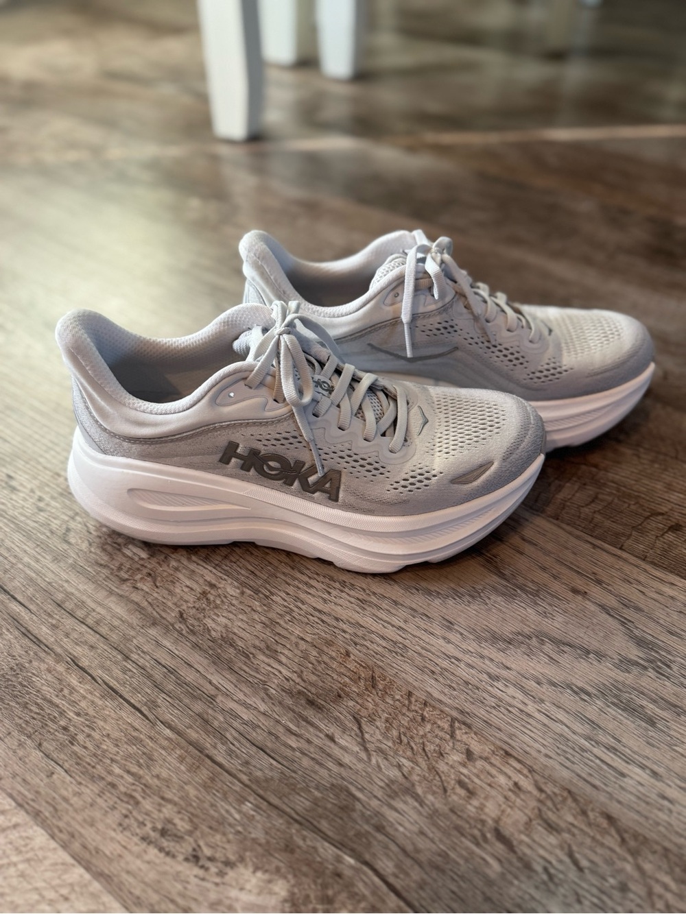 Hoka Women's Pale Gray Athletic Running Shoes- Brand new! Wore once!